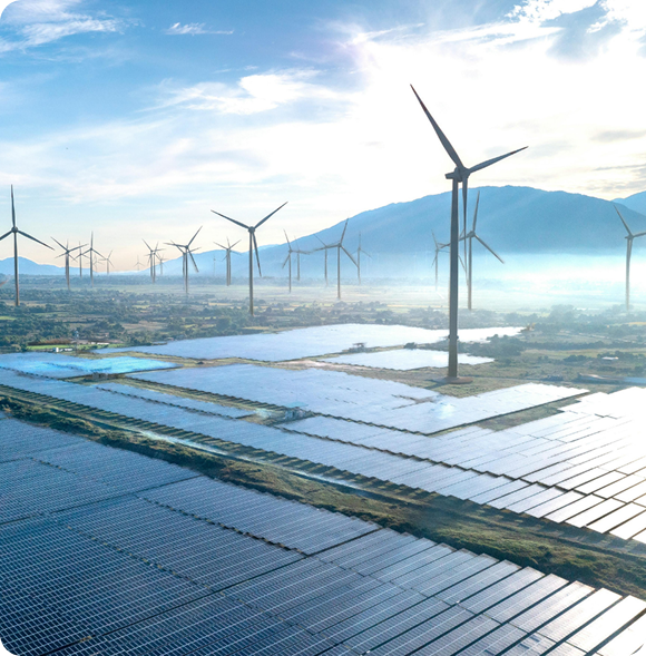 Solar Panels and Wind Turbines